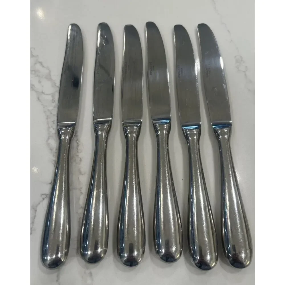 Wallace Dinner Knives Set of 6 Continental‎ Classic 18/10 Stainless Flatware